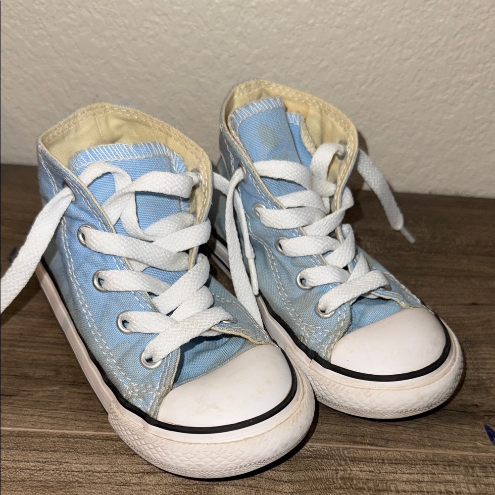 Converse Light Blue Kids High-Tops